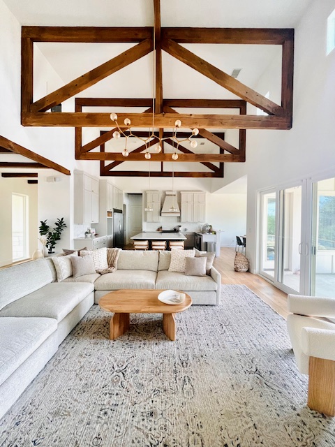 Unicus Construction finished open-concept living and kitchen